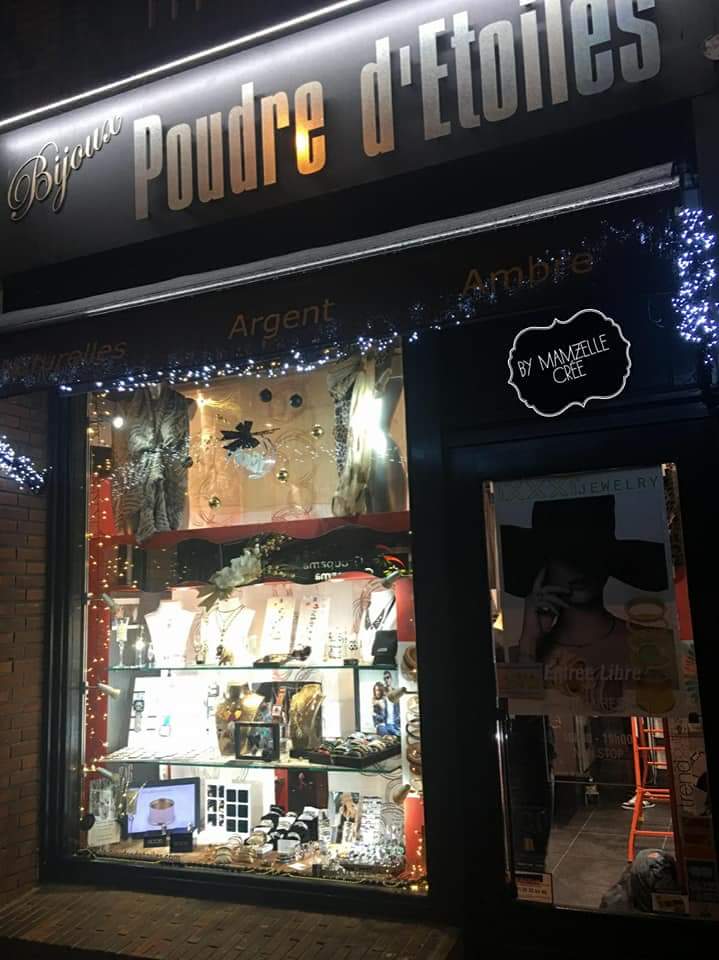 Vitrine bijouterie noël mamzelle crée 