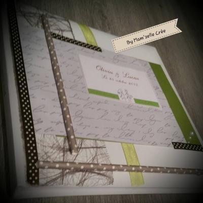 Livre d'or chocolat vert olive 